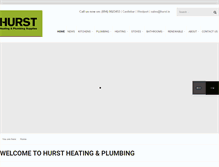 Tablet Screenshot of hurst.ie